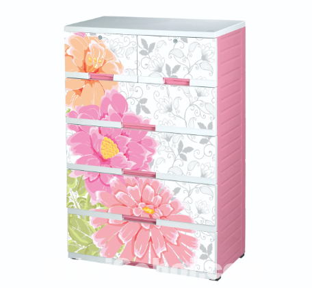 A.C.I Platinum Wardrobe- Daisy - 5 Step Pink White